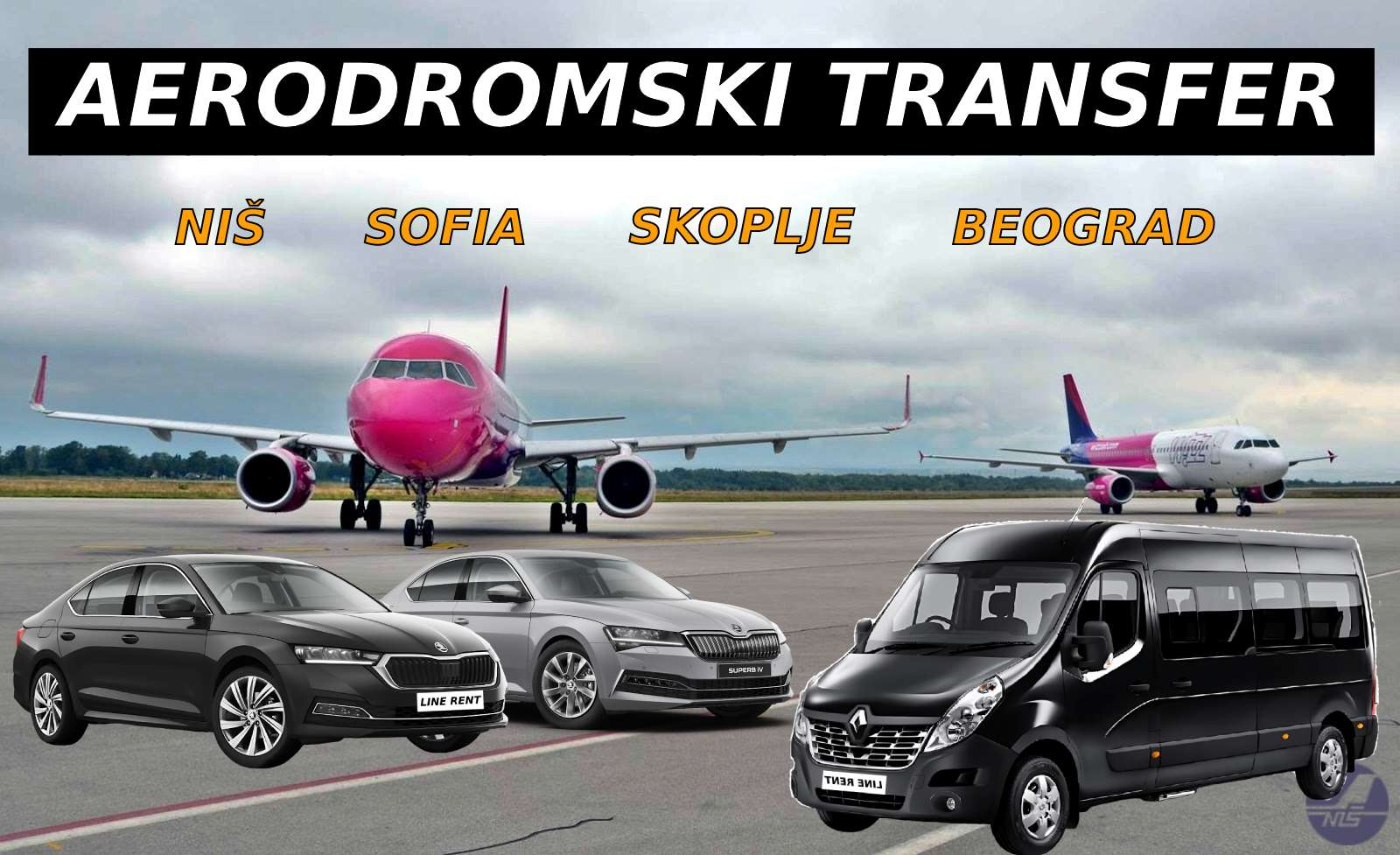 Aerodromski transfer Niš,Beograd,Sofia,Skoplje