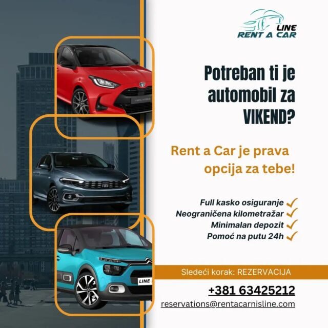 Automobili za svačiji ukus Opusti se i otputuj Vaš Line rent a car #rentacarbeograd…